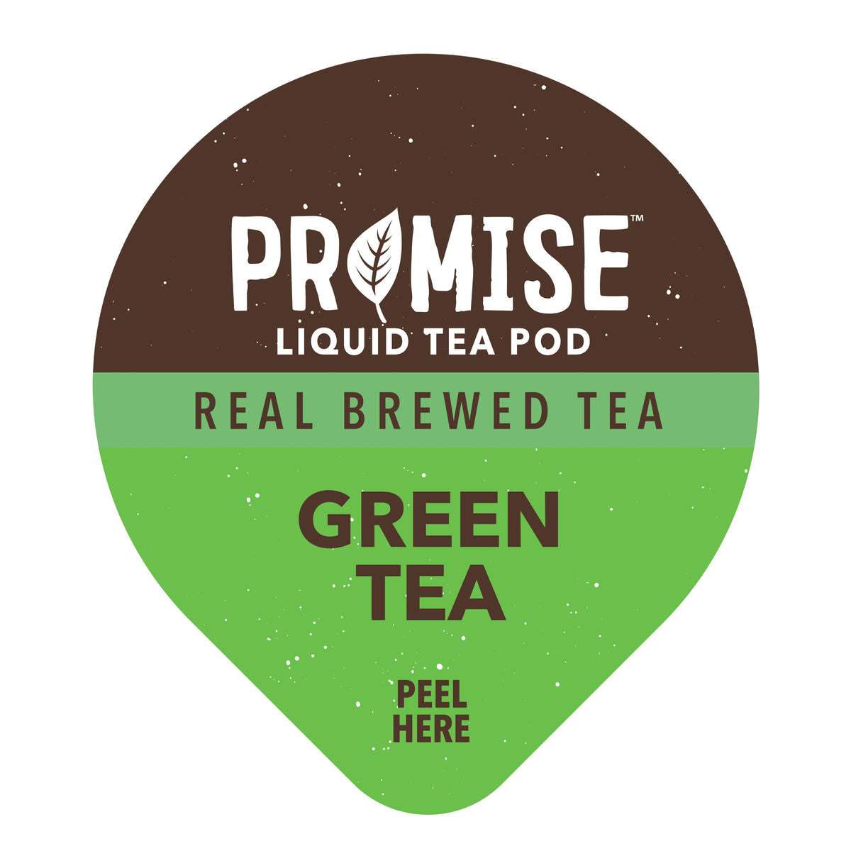 Java House Promise Real Brewed Green Tea in a clear bottle with green tea leaves visible inside.