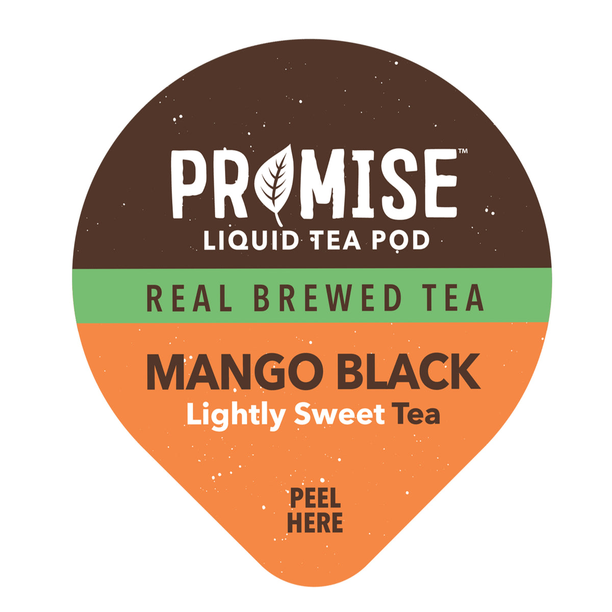 Java House Promise Mango Black Tea bottle showing a lightly sweetened mango black tea with a vibrant label and tea inside