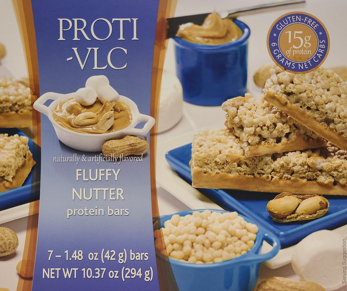 AmBari Nutrition Fluffy Nutter protein bar with peanut flavor and soft texture, displayed on a white background.