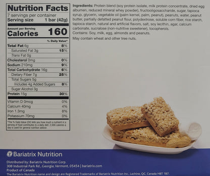 Proti-VLC Fluffy Nutter Protein Bar by AmBari Nutrition showing ingredients on the package.