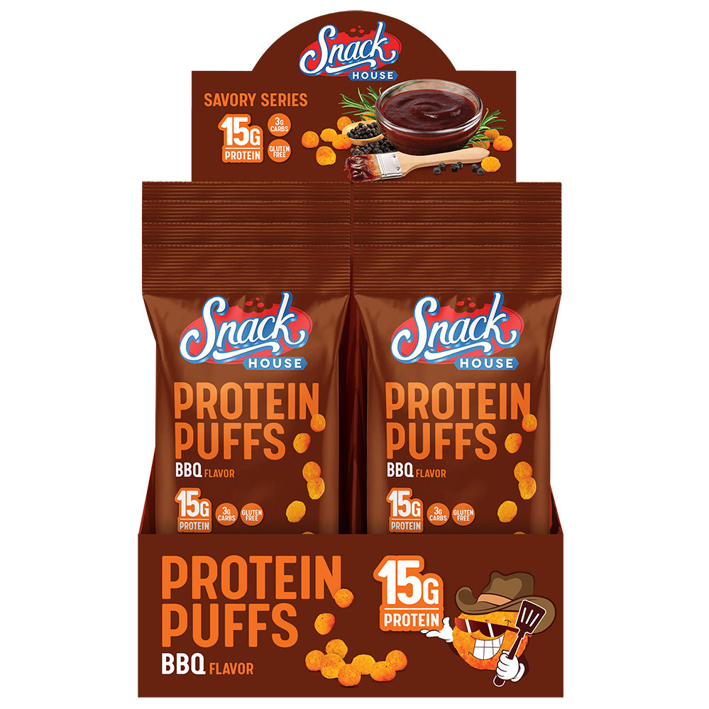 Carolina BBQ Protein Puffs Single Serving - 8-Pack Box