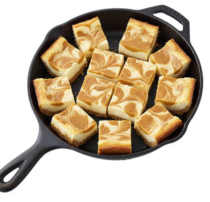 Creamy pumpkin cheesecake bites from FOUNDATION Outdoors served on a plate, showcasing their rich, smooth texture and festive flavor.