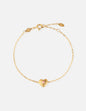 Elevated Faith Pure in Heart link bracelet featuring delicate metal links and a subtle heart charm on a white background.