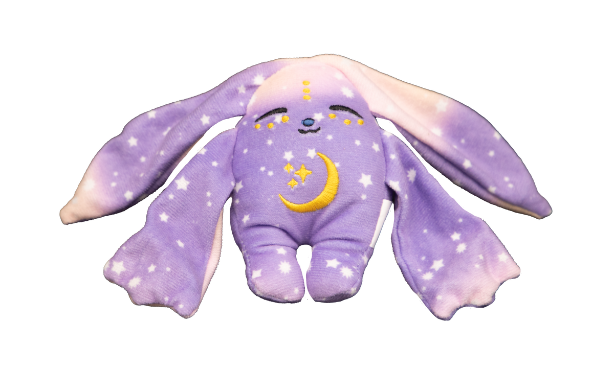 Purple Mini Wrist Hugger Plush from Moon Pals featuring a soft, adorable wrist accessory with plush material and cute design.
