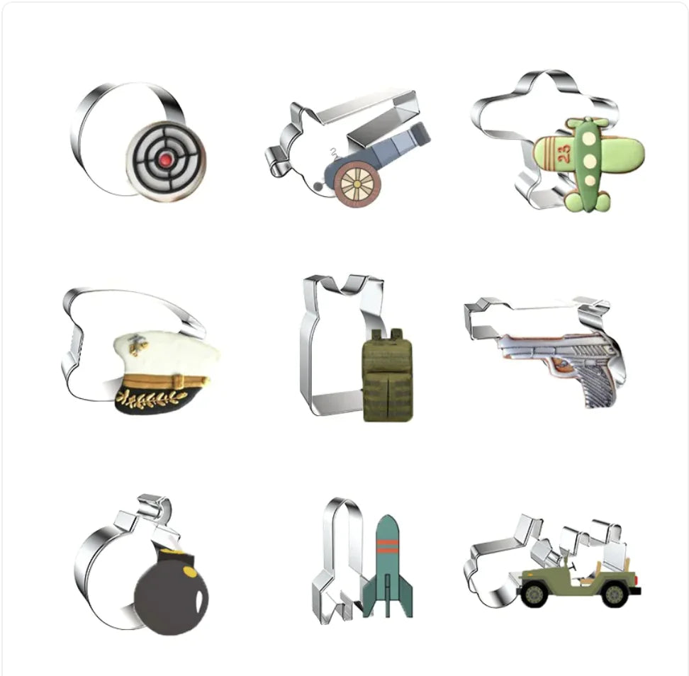 Military-Shaped Cookie Cutter