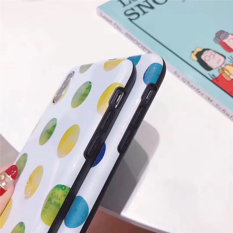 Pearl Dot Soft Case for iPhone XS Max and 8 Plus