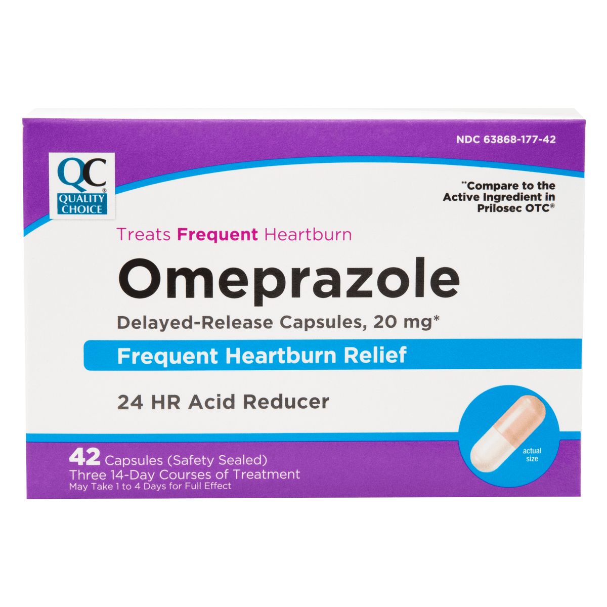 Omeprazole 24HR Delayed Release Tablets 20 mg - 42 Count