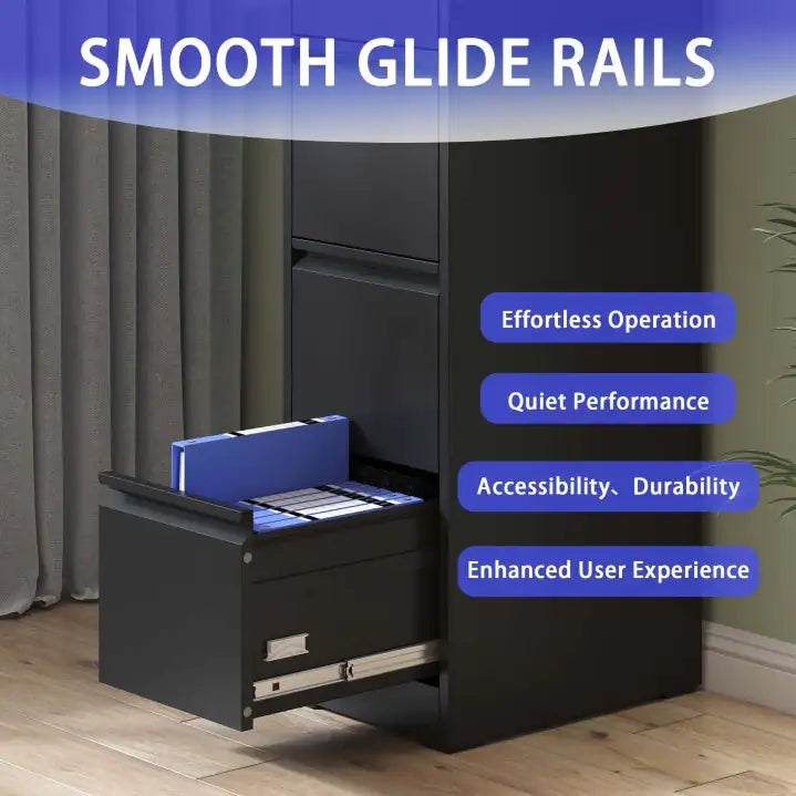 3 Drawer Metal Vertical File Cabinet With Lock Office Home Steel Vertical File Cabinet For A4 Legal