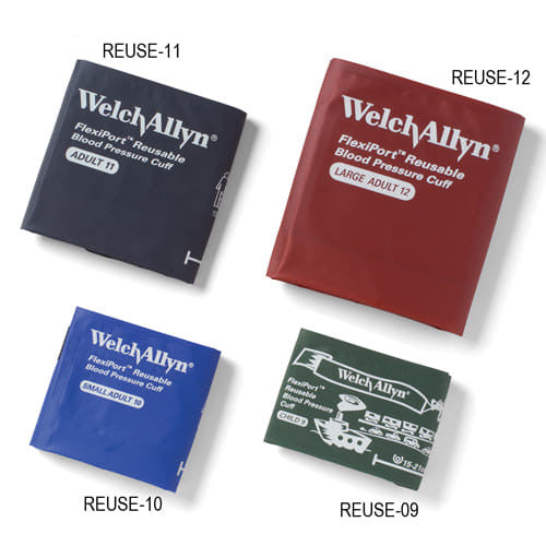 Adult blood pressure cuff with FlexiPort from BACKUPMYFILESNOW®, featuring a reusable design and adjustable fit.