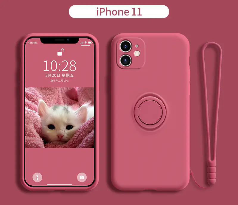 iPhone 11 Pro Liquid Silicone Case with Lens Cover