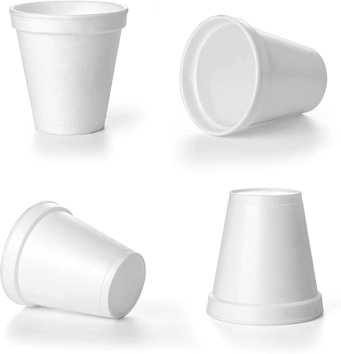 8 OZ Foam Cups. Pack of 100 Count.Disposable Hot and Cold Foam Cups. Coffee Cups Insulated