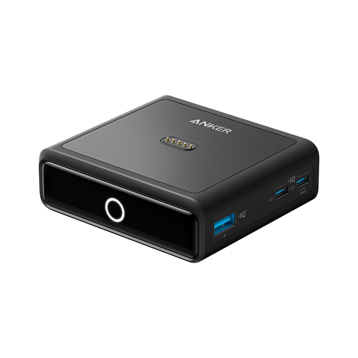 Anker 100W charging base for Anker Prime Power Bank, rectangular design, used for fast charging of the power bank.