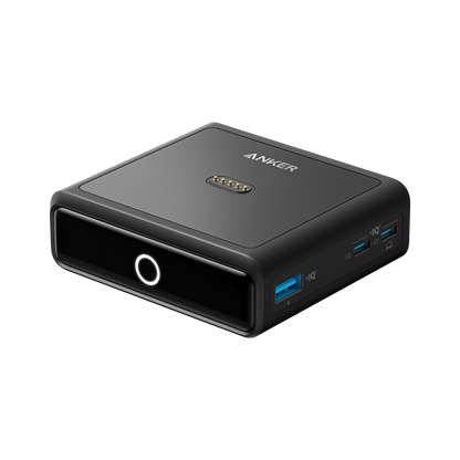 Anker 100W charging base for Anker Prime Power Bank, rectangular design, used for fast charging of the power bank.