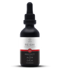 Reishi mushroom tincture bottle labeled "Calm/Relax" by Saluz.io, 2 oz. supplement for relaxation and immune support.