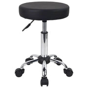 FURWOO Adjustable Salon Chair Small Rolling Stool with Wheels for Spa Salon Massage Home Office Black