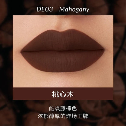 Blushimmer Kaleidos Lipstick Lip Cream in matte velvet nude with waterproof, long-lasting lip stain and gloss finish.