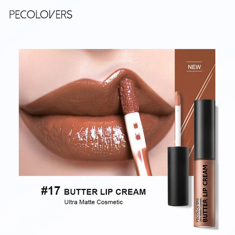 Blushimmer waterproof liquid lipstick set with 21 vibrant lip glosses, vitamin E, and lip plumpers in a sleek makeup collection.