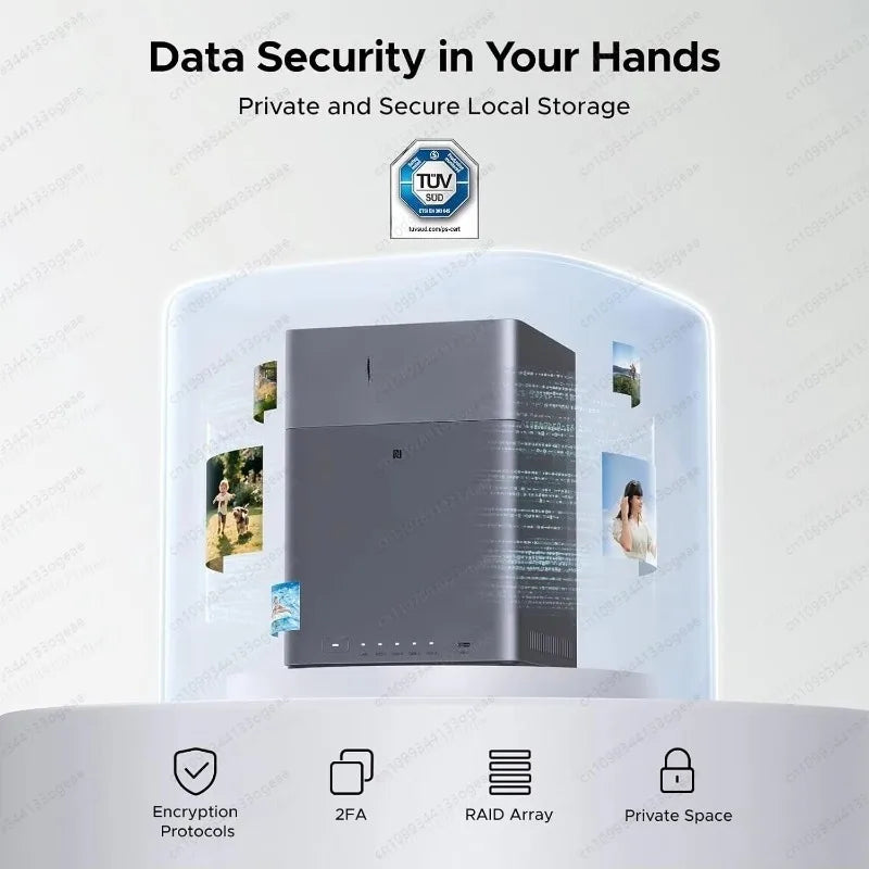 DH4300 Plus 4-Bay Desktop NAS, 120TB Capacity (Diskless), 8GB RAM Remote Access & AI Photo Album Network Storage