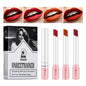 Blushimmer makeup lipstick set with four colors including lip tint, gloss, and matte lip pomade, waterproof and long-lasting.