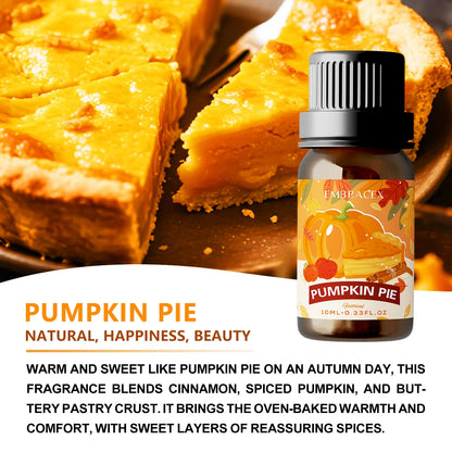 Blushimmer pumpkin pie fragrance perfume essential oil in 10ml bottle, ideal for car aromatherapy and diffuser use