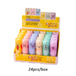 Set of 24 Blushimmer bear-shaped clear fruit-flavored lip balms for kids, moisturizing and perfect for lips care and party gifts.