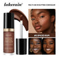 Lakerain waterproof concealer by Blushimmer in five shades, high coverage matte foundation for acne scars and dark circles.