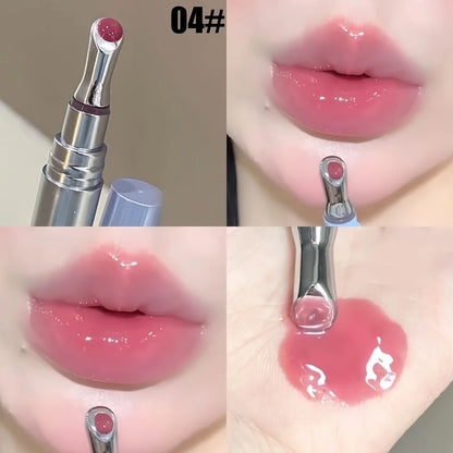 Blushimmer Mingli long-lasting moisturizing lip gloss in orange, with a glossy finish, suitable for all skin types, spring and summer.