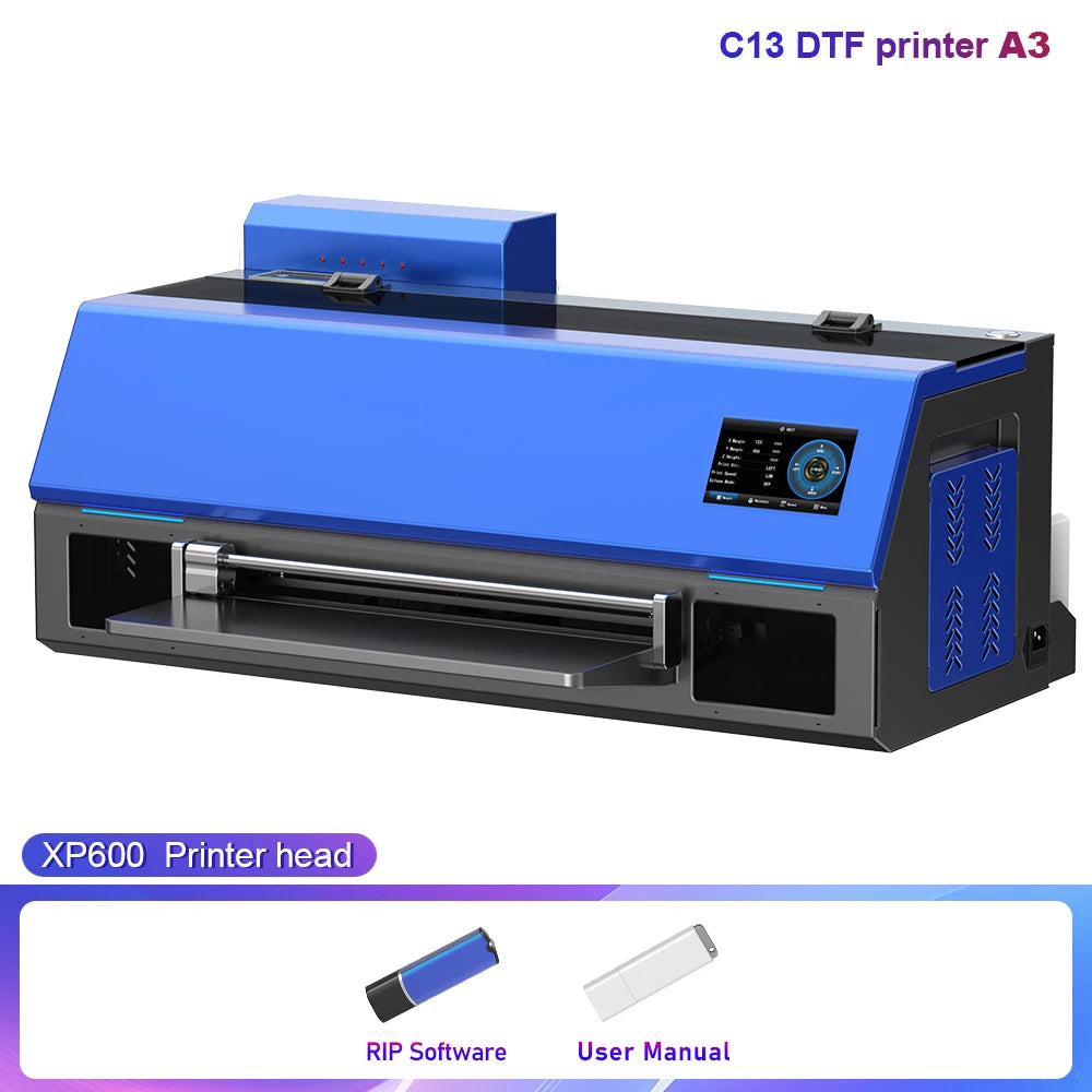 OYfame A3+DTF Printer impresora dtf a3 For Epson XP600 Directly To Film Textile A3 t shirt printing Machine A3 with dtf oven