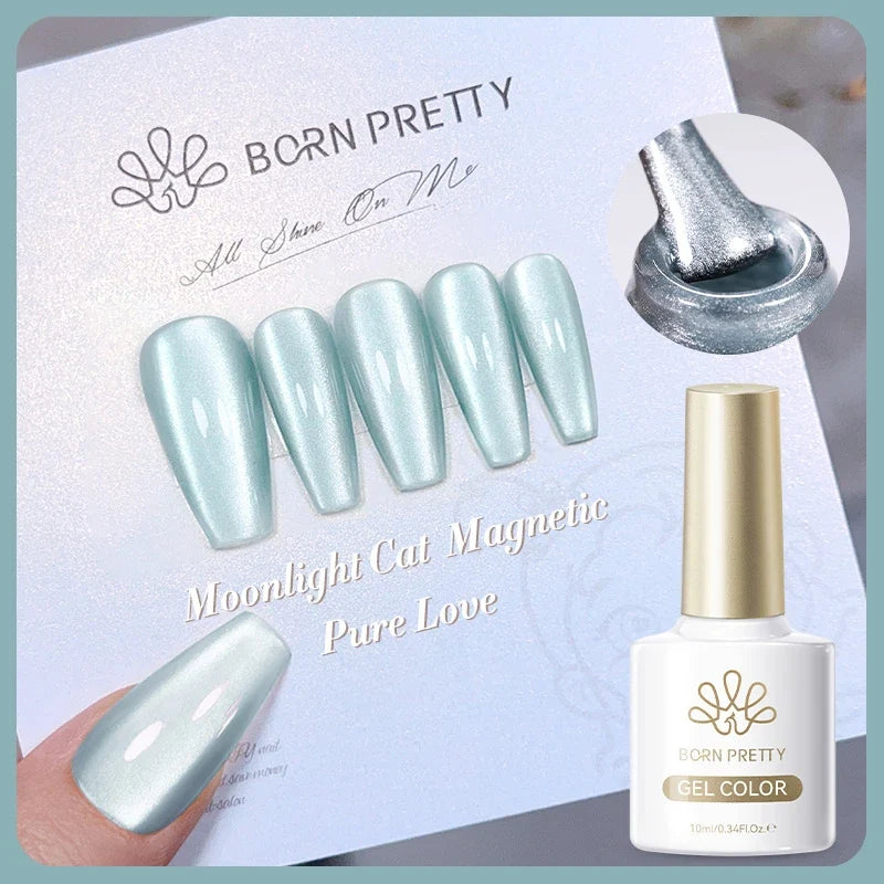 Blushimmer Born Pretty 117 Colors Cat Magnetic Gel Nail Polish 10ml, full coverage semi-permanent varnish for stunning nail manicures