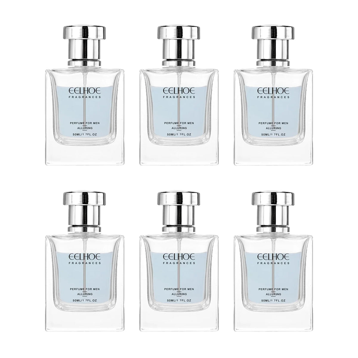 EELHOE 50ml Cupid men's pheromone perfume spray with rich fragrance, designed to attract women, in a sleek bottle.
