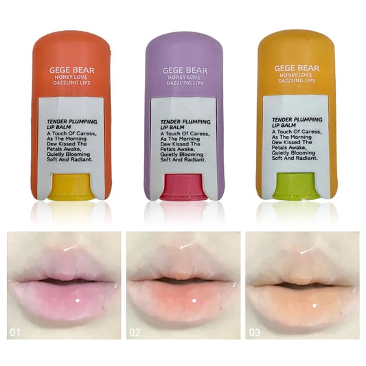 Blushimmer Gegebear moisturizing colorless lip balm, hydrating and repairing lip care with a smooth, non-sticky finish.