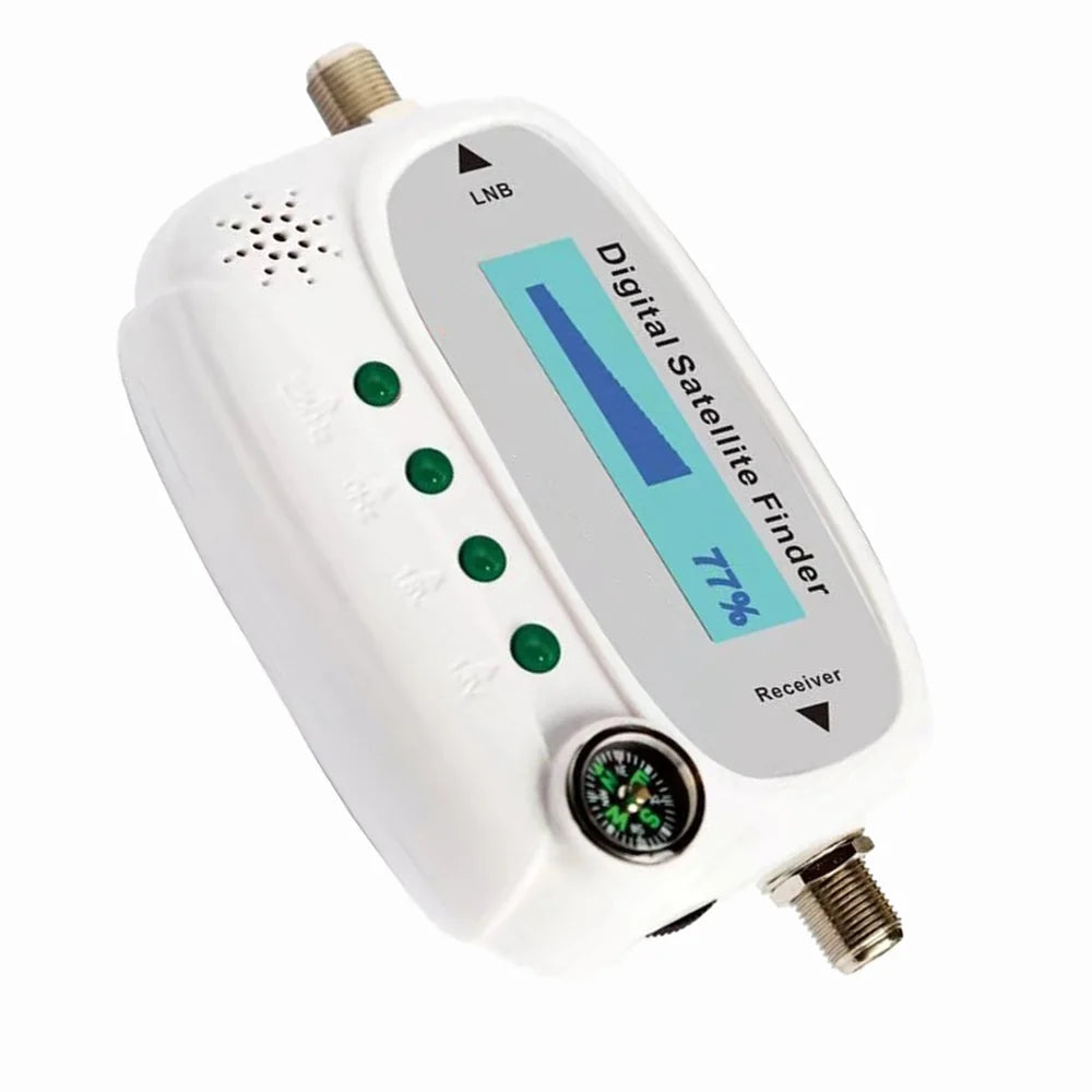 LED Digital Satellite Finder SF08 Satlink Receptor HD TV Signal Receiver Sat Decoder Satfinder with Compass 4 LED Indicator