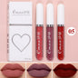 Set of four liquid lipsticks from Blushimmer in black, blue, purple, and green with matte finish and long-lasting waterproof formula.