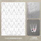 Kaniu Transparent Hollow French Nail Stickers Snowflake Starry Design Nail Art Decal Self-Adhesive Manicure Stencil Template