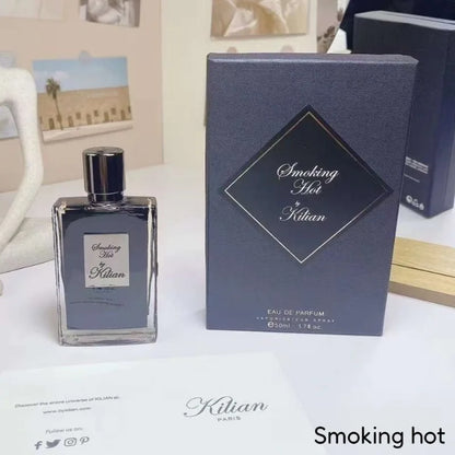 Elegant 50ml Blushimmer Unique Niche Woman Perfume with floral, oriental, woody notes in a sleek bottle, available in eight variants.