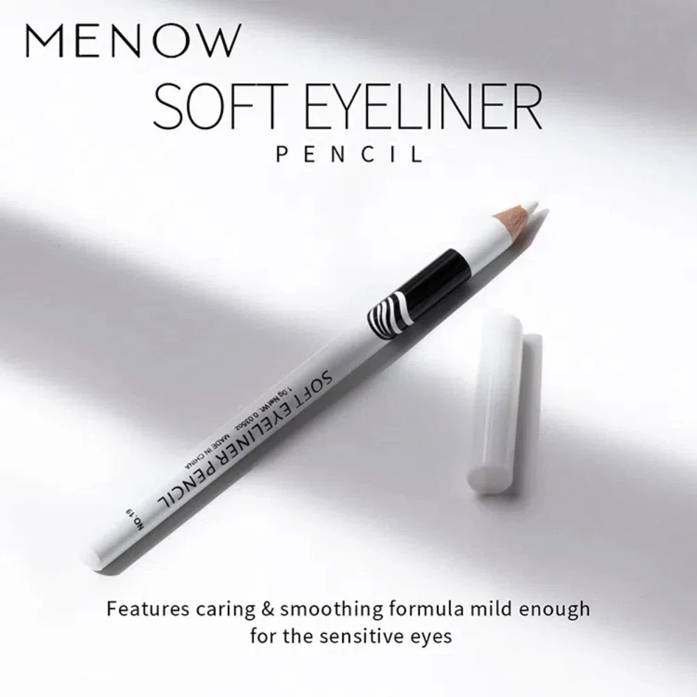 Set of 12 white eyeliner pencils by Blushimmer, waterproof, long-lasting, smooth, easy-to-wear eye brightener and highlighter makeup