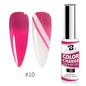 Blushimmer 5ML gold silver metallic gel polish with mirror chrome finish, perfect for UV LED semi-permanent nail art.