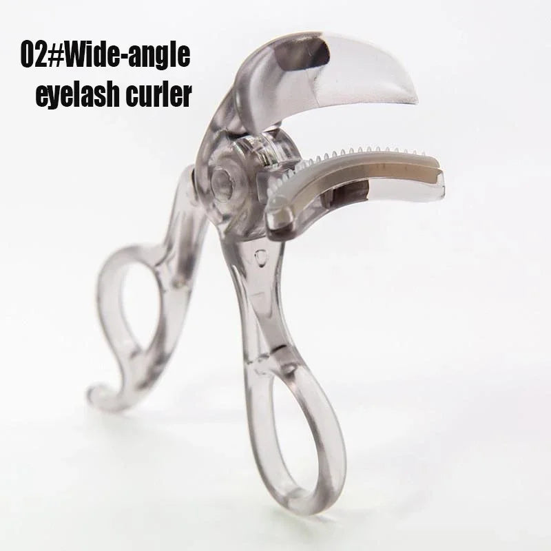 Blushimmer dual-type eyelash curler with comb, wide and partial clip, waterproof, for natural long-lasting curl, unisex certified.