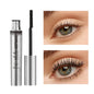 Blushimmer O‘cheal black mascara with 3D silk lash brush showing thick, curling, lengthening lashes for beauty makeup.
