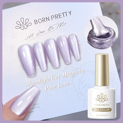 Blushimmer Born Pretty 117 Colors Cat Magnetic Gel Nail Polish 10ml with full coverage semi-permanent varnish for stunning manicure.