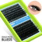 Blushimmer GROINNEYA fluffy thick DIY eyelash clusters with D/DD curl, wispy style, for false eyelash extensions, shown in image.