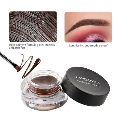 Blushimmer HANDAIYAN colorful eyebrow cream gel with brushes, high pigment waterproof brow tint for long-lasting, vibrant brows.