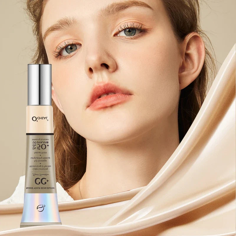 Blushimmer Ocheal 30g CC Cream Foundation with SPF 50+, waterproof, moisturizing, brightening liquid concealer and makeup primer.