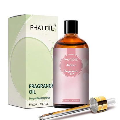 Blushimmer PHATOIL 100ml aroma fragrance oil bottle with fresh linen, bubble gum, baby powder scent, suitable for aromatherapy and candle making.