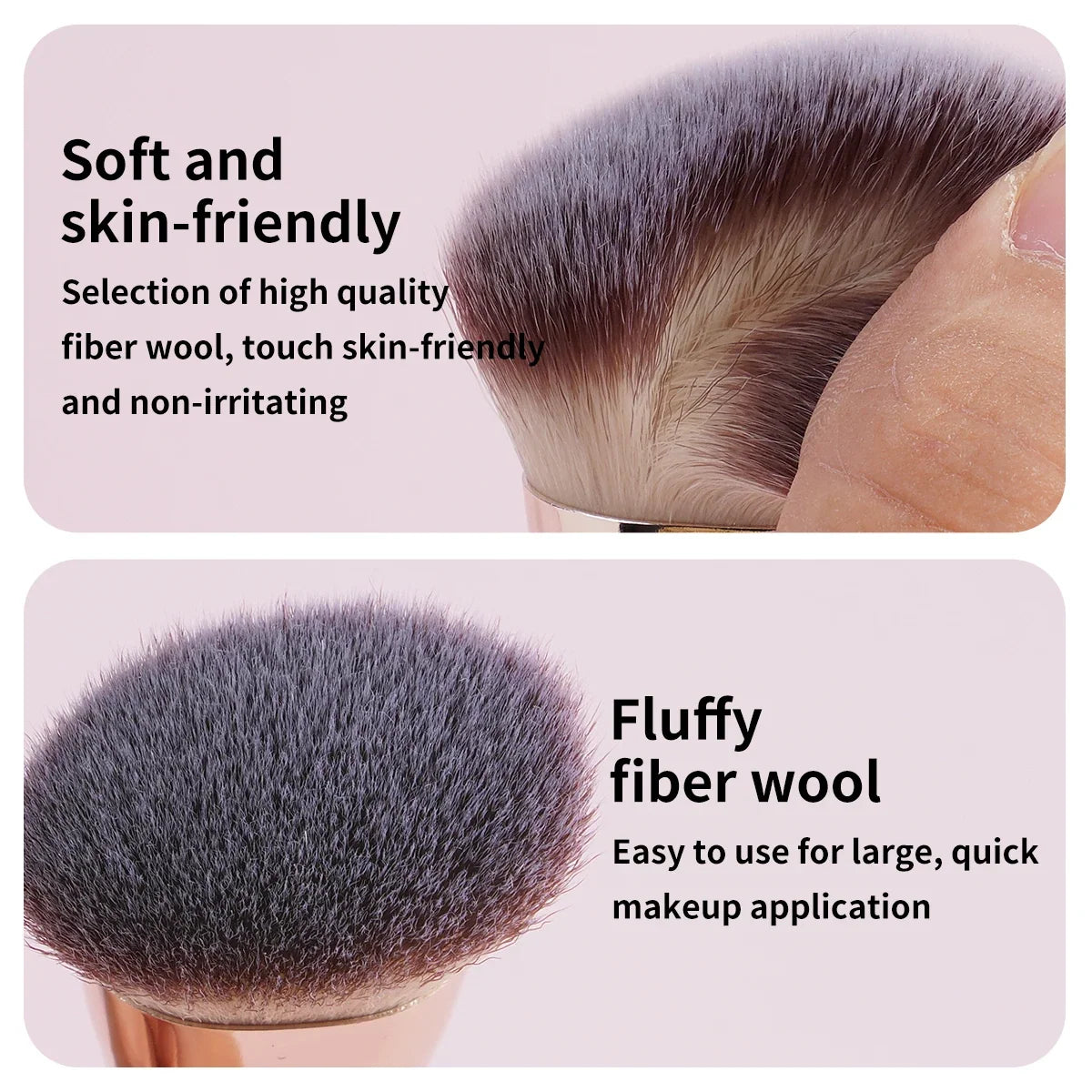 Blushimmer MAANGE 4-piece makeup brush set with dual-ended foundation, blush, eyeshadow brushes in a sleek box for beginners and travel.