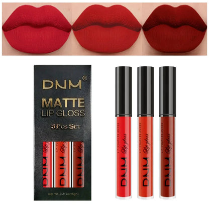 Set of four Blushimmer liquid lipsticks in black, blue, purple, and green with matte finish and long-lasting waterproof formula.