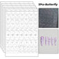 5Pcs Hollow Out Butterfly Nail Art Stencils Stickers Spray Painted Design Love Pattern Template Nail Decals Auxiliary Tools