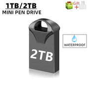 New Mini Metal USB Flash Drive 256GB 512GB Waterproof Type-C Pen Drive Memory Stick Key Disk Flash Memory U Disk Thumb Drive Gif