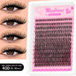 Blushimmer WOSHEER Lash Clusters Kit with spiky eyelash clusters for volume and DIY lash extensions, featuring individual lash spikes.