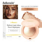 Blushimmer face highlighter powder with shimmering baked formula, creating a silky, glowing, long-lasting, waterproof makeup look.